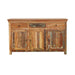 Harper - 3-Door Solid Reclaimed Wood Accent Cabinet - Brown - Simple Home Plus