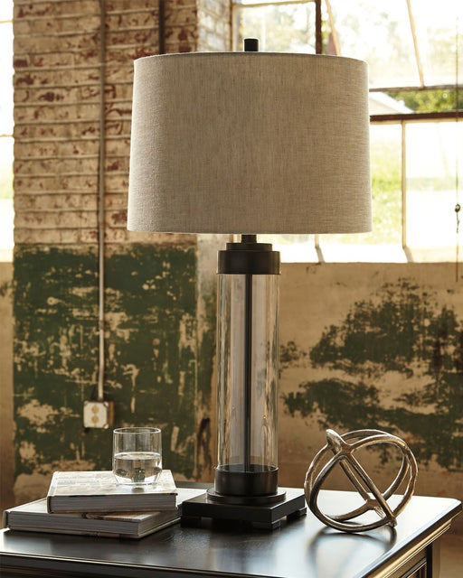 Talar - Clear / Bronze Finish - Glass Table Lamp - Simple Home Plus