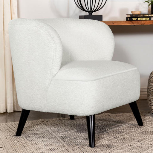 Alonzo - Upholstered Track Arms Accent Chair - Natural - Simple Home Plus