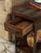 Brick Attic - Side Table - Oak / Multi - Simple Home Plus