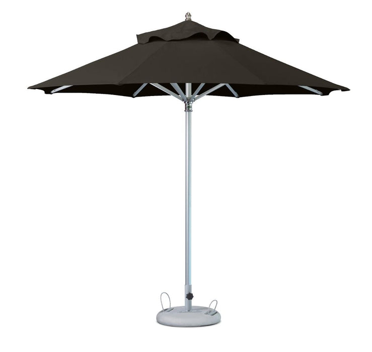 Polyester Round Market Patio Umbrella - Black