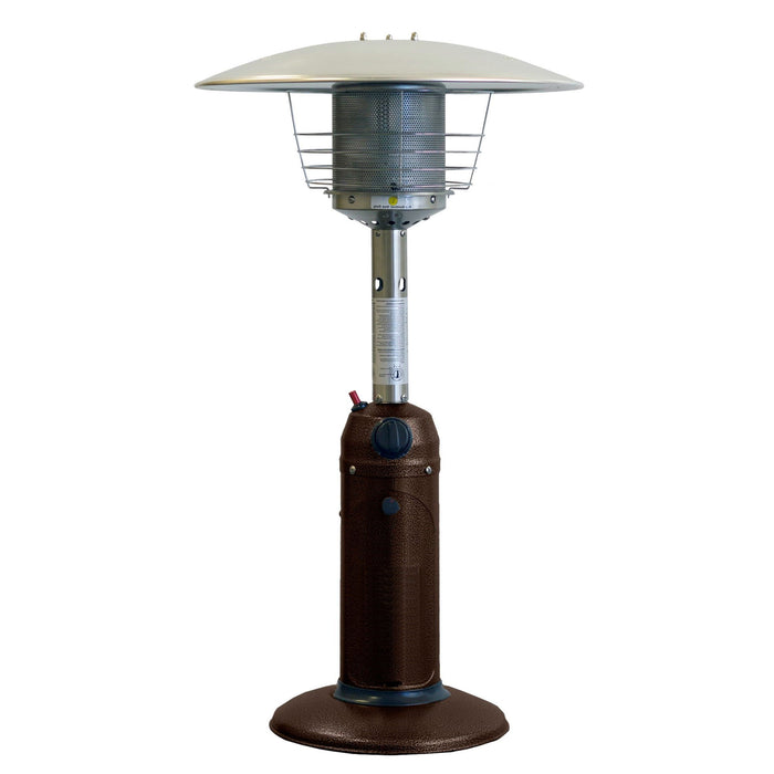 11000 Btu Steel Propane Cylindrical Pole Tabletop Patio Heater - Bronze