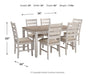 Skempton - White - Dining Room Table Set (Set of 7) - Simple Home Plus