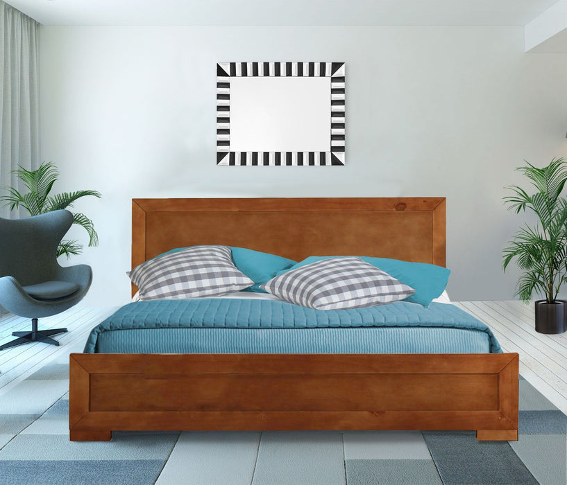 Full Platform Bed - Oak