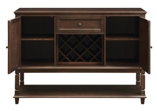 Parkins - Server With Lower Shelf - Rustic Espresso - Simple Home Plus