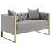 Eastbrook - Tufted Back Loveseat - Gray - Simple Home Plus