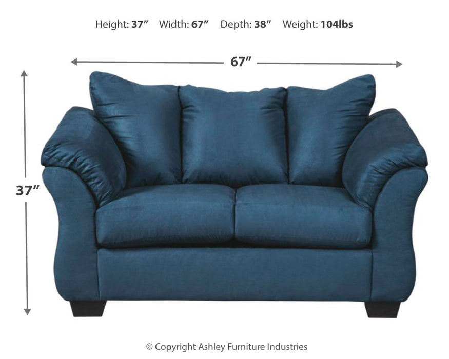 Darcy - Stationary Loveseat - Simple Home Plus