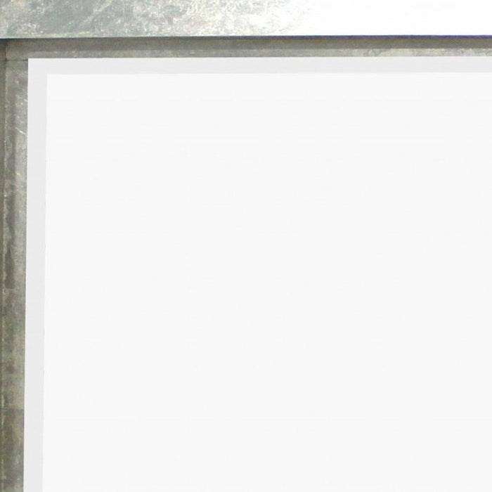 Rectangle Accent Metal Mirror - Silver