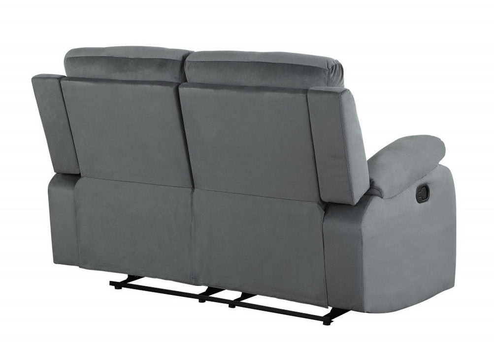 Modern Fabric Loveseat - Gray