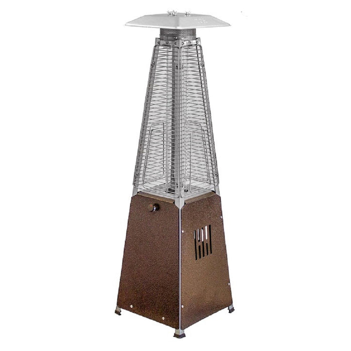 9500 Btu Steel Propane Triangular Pyramid Tabletop Patio Heater - Bronze