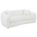 Isabella - Upholstered Tight Back Sofa - White - Simple Home Plus