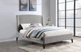 Mosby - Upholstered Curved Headboard Platform Bed - Simple Home Plus