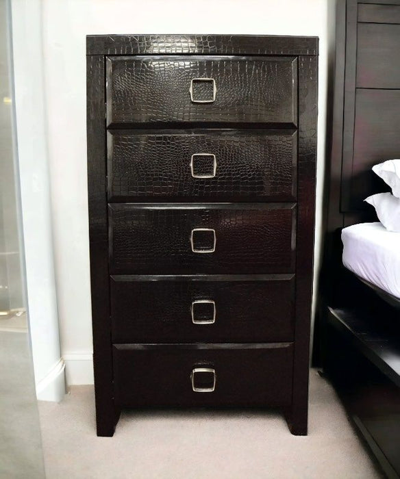 Five Drawer Standard Chest - Black