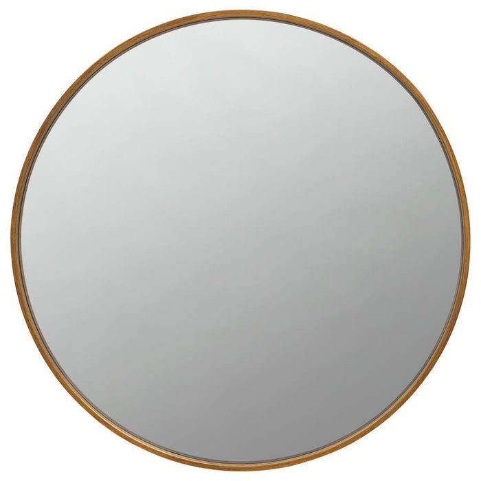 O'Malley - Round Mirror Brass - Gold - Simple Home Plus