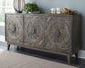 Fair - Dark Brown - Accent Cabinet - Simple Home Plus