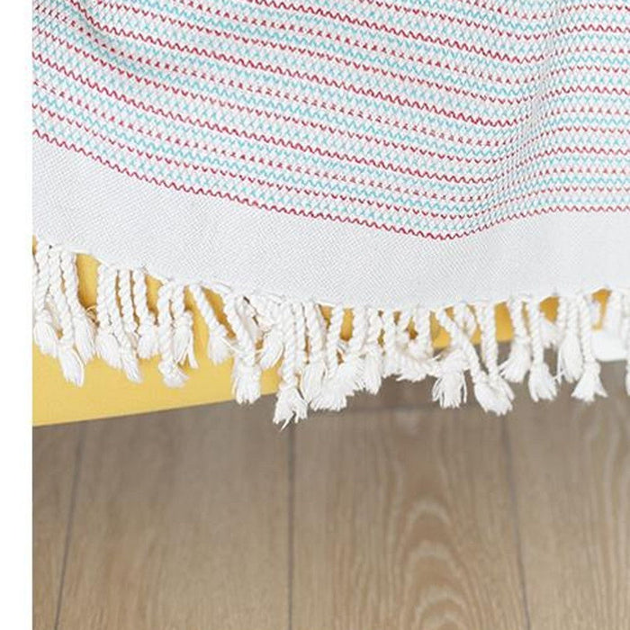 Checked Turkish Towel Or Throw Blanket - Red / White