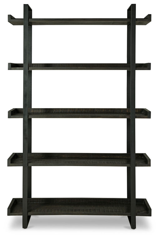 Kevmart - Grayish Brown / Black - Bookcase - Simple Home Plus