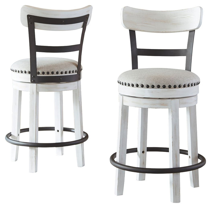 Valebeck - Full Back Swivel Stool - Simple Home Plus