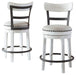 Valebeck - Full Back Swivel Stool - Simple Home Plus