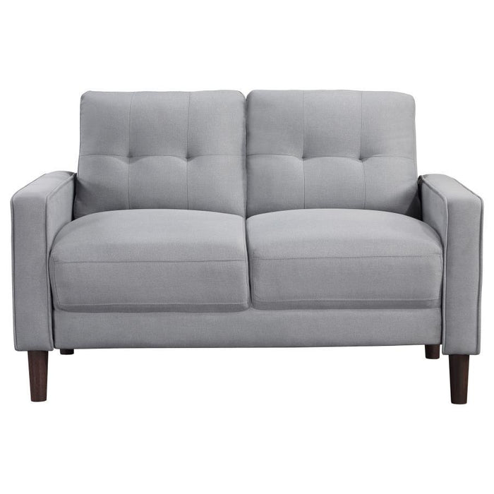 Bowen - Upholstered Track Arms Tufted Loveseat - Simple Home Plus