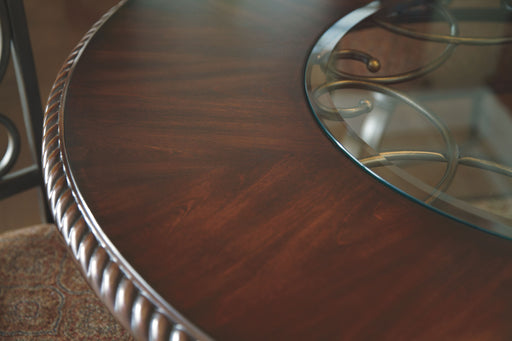 Glambrey - Brown - Round Dining Room Table - Simple Home Plus