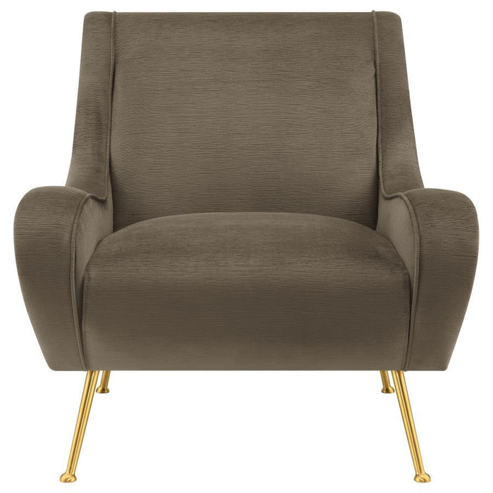 Ricci - Upholstered Saddle Arms Accent Chair - Simple Home Plus