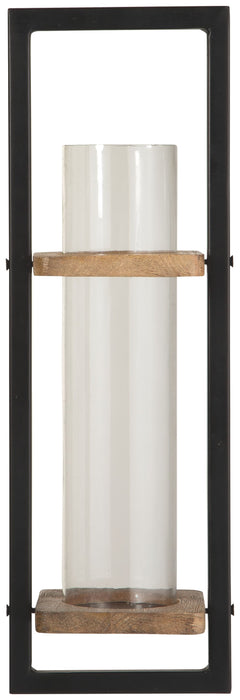 Colburn - Natural / Black - Wall Sconce - Simple Home Plus