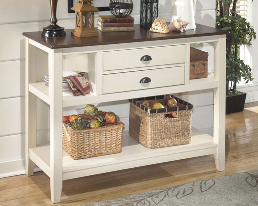 Whitesburg - Brown / Cottage White - Dining Room Server - Simple Home Plus