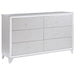 Larue - 6-Drawer Dresser - Silver - Simple Home Plus