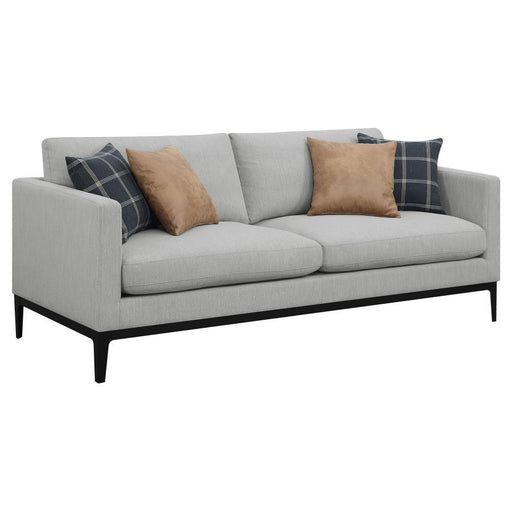 Apperson - Cushioned Back Sofa - Light Gray - Simple Home Plus