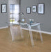 Amaturo - Writing Desk With Glass Top - Clear - Simple Home Plus