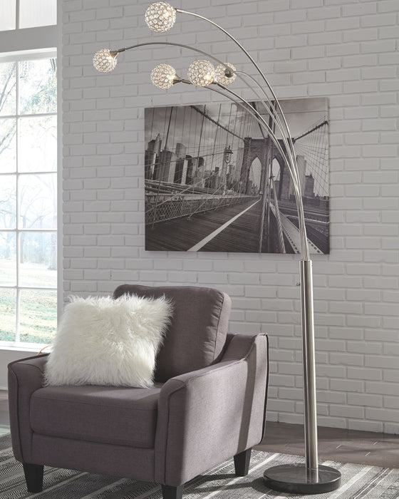 Winter - Silver Finish - Metal Arc Lamp - Simple Home Plus