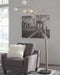 Winter - Silver Finish - Metal Arc Lamp - Simple Home Plus