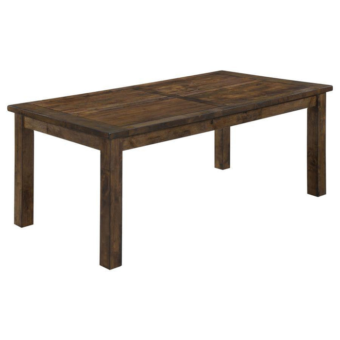 Coleman - Rectangular Dining Table - Rustic Golden Brown - Simple Home Plus