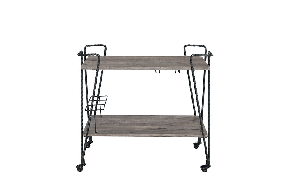 Metal Serving Cart - Black