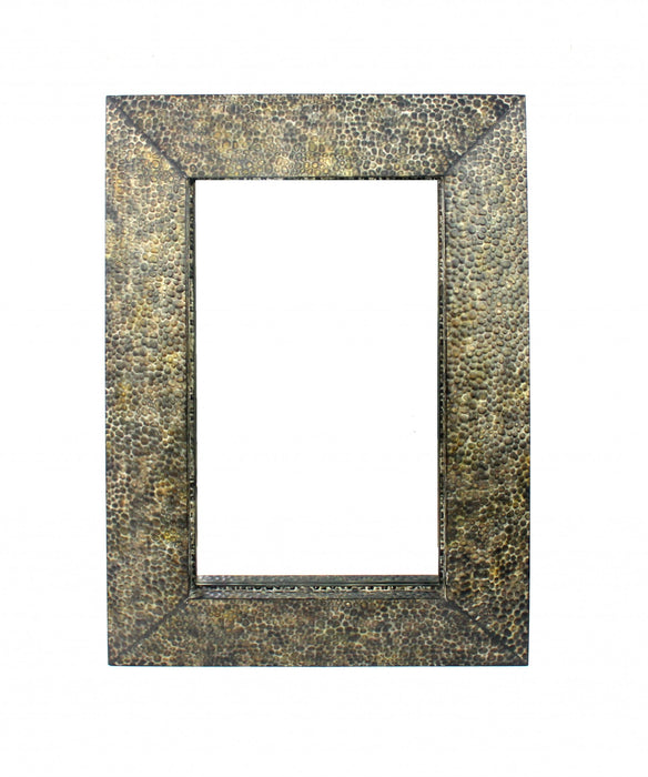 Rectangle Accent Metal Mirror - Bronze