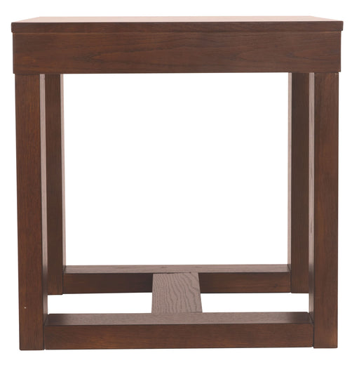 Watson - Dark Brown - Square End Table - Simple Home Plus