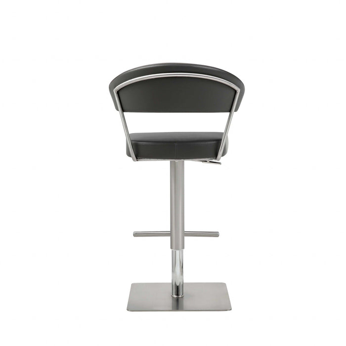 Stainless Steel Bar Chair - Black / Silver