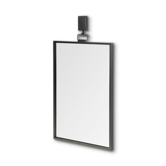 44" Metal Framed Accent Mirror - Gunmetal