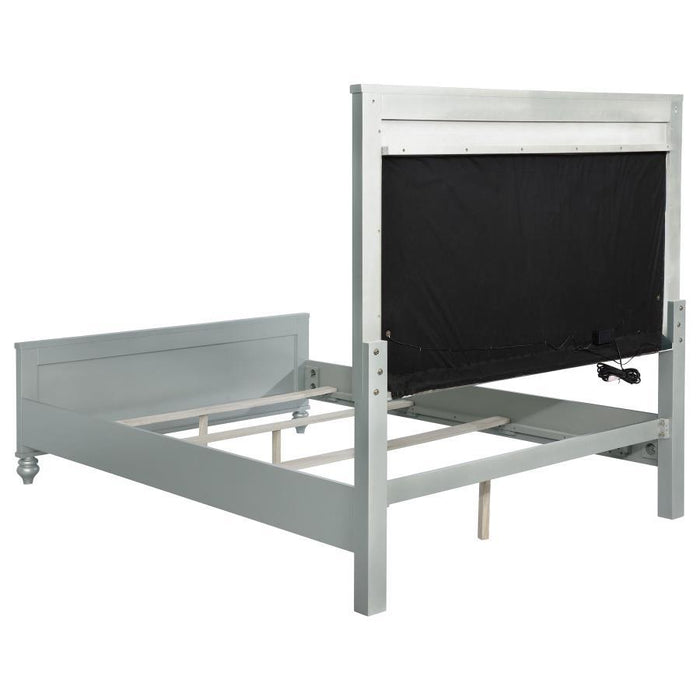 Gunnison - Panel Bed with LED Lighting - Simple Home Plus