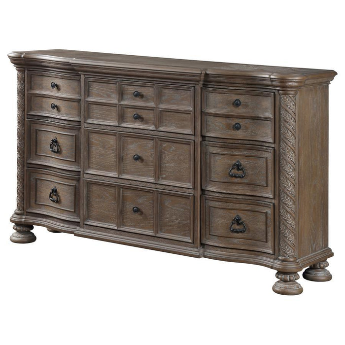 Emmett - 9-Drawer Dresser - Walnut - Simple Home Plus