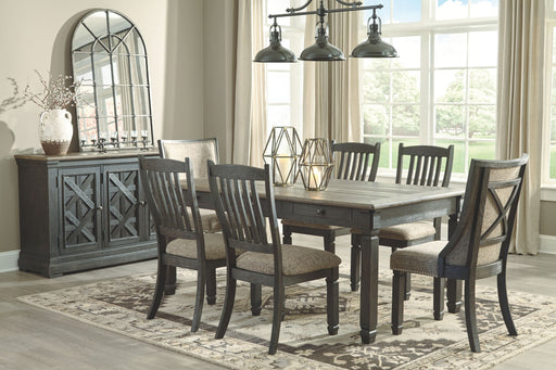 Tyler - Black / Grayish Brown - Dining Uph Side Chair (Set of 2) - Framed Back - Simple Home Plus