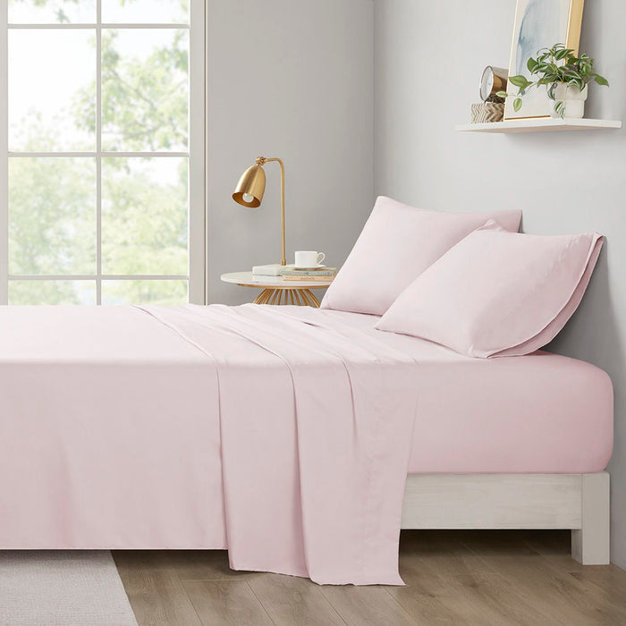 Microfiber - All Season Soft Touch Twin Long Sheet Set - Blush