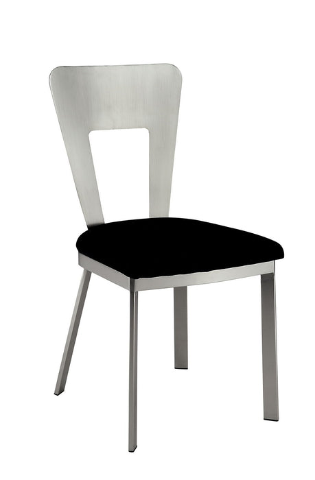 Nova - Side Chair (Set of 2) - Silver / Black - Simple Home Plus