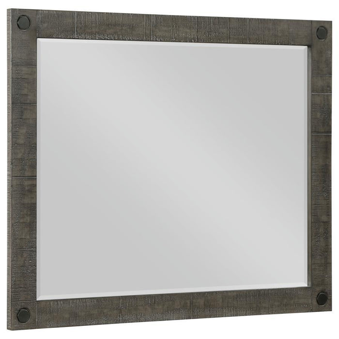 Lilith - Rectangular Dresser Mirror - Distressed Gray - Simple Home Plus