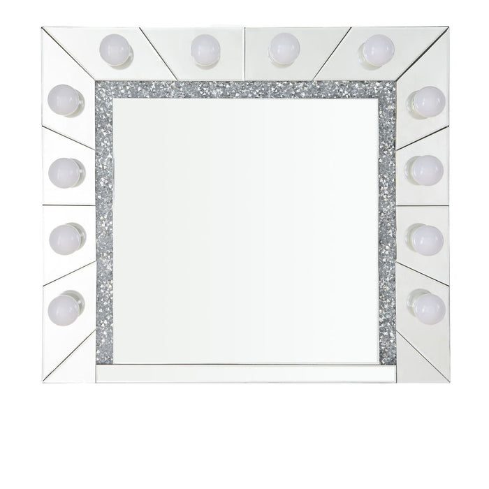 28" Lighted Accent Mirror - Silver