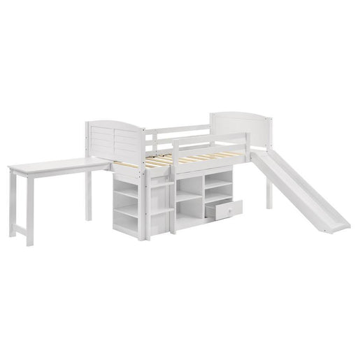 Millie - Twin Workstation Loft Bed - White - Simple Home Plus