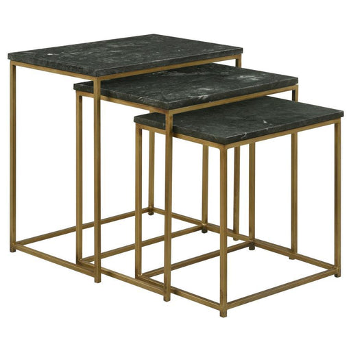 Medora - 3-Piece Nesting Table With Marble Top - Simple Home Plus