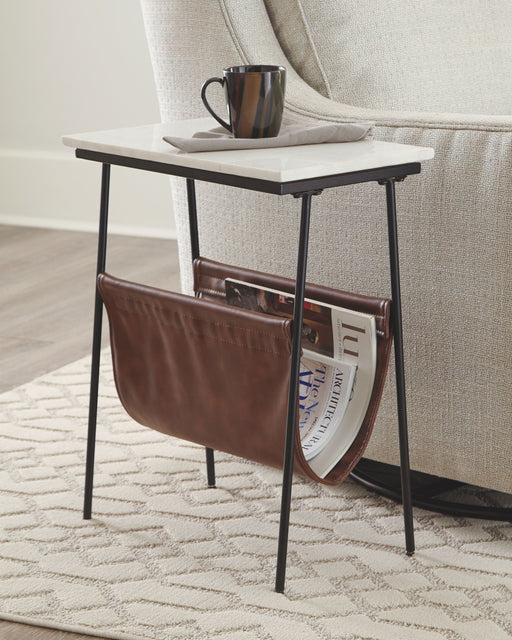 Etanbury - Brown / Black/white - Accent Table - Simple Home Plus