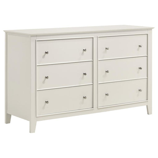 Selena - 6-Drawer Dresser - Buttermilk - Simple Home Plus